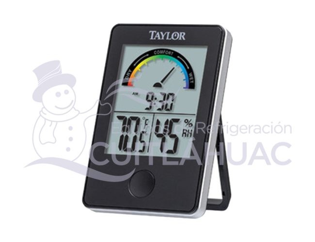 8787 TERMOMETRO C/HIGROMETRO CARATULA Y RELOJ