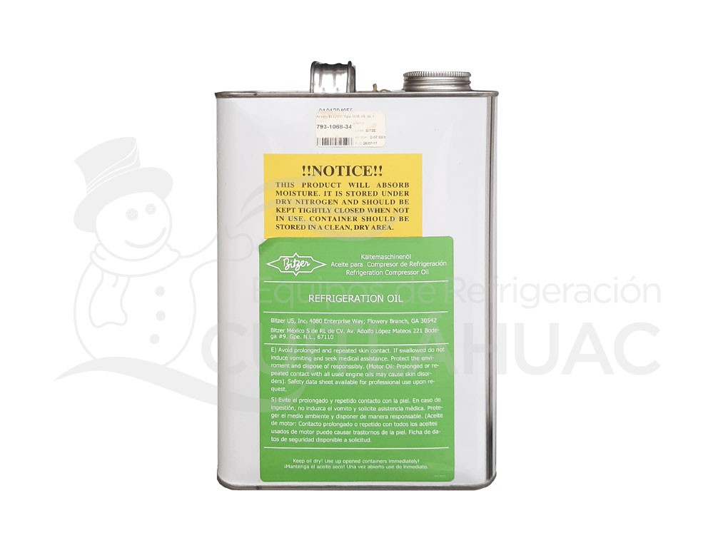 793-1068-34 ACEITE BITZER BSE 55 | 1 GAL