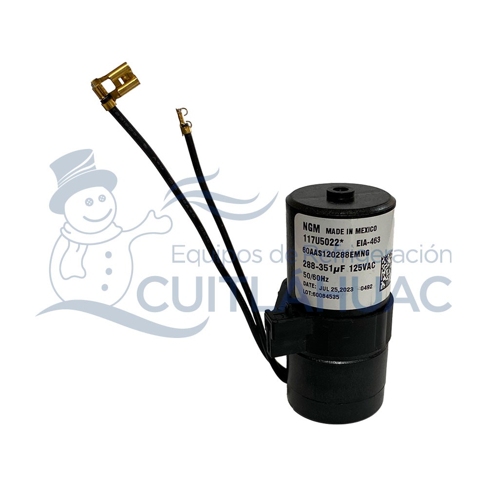 117U5022 CAPACITOR DE 1/3 R 134A 288-352 MFD