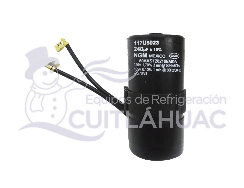 117U5023 CAPACITOR DE 1/2HP R134A 216-264MFD