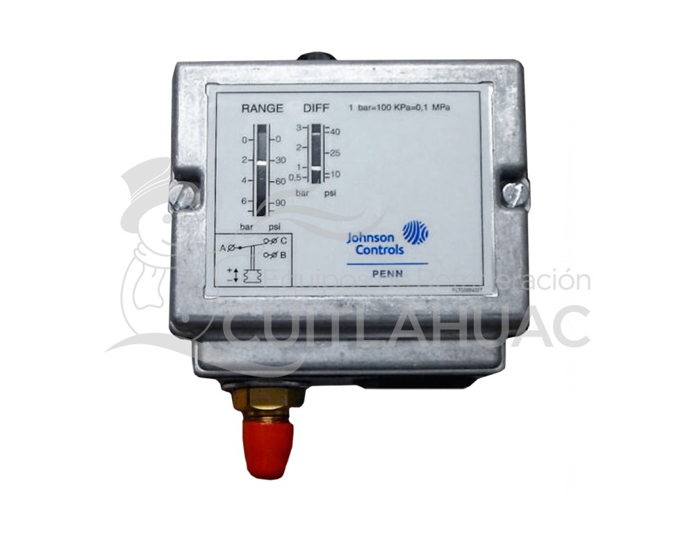 P77AAA-13500C PRESOSTATO P/ALTA 44 A 435 PSI CONEX 1/4