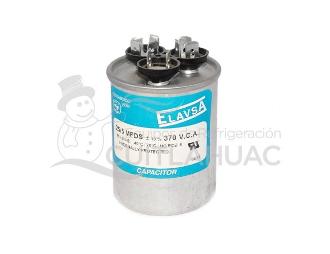 1713B CAPACITOR DE 25+5 A 370 VAC