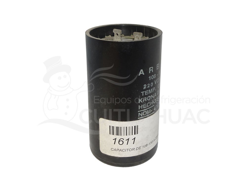 1611 CAPACITOR DE 108-130 A 220 V