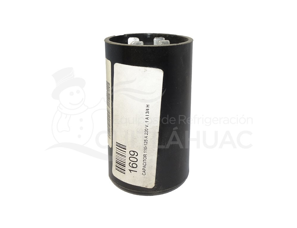 1609 CAPACITOR 110-125 A 220 V. 1 A I 3/4 H