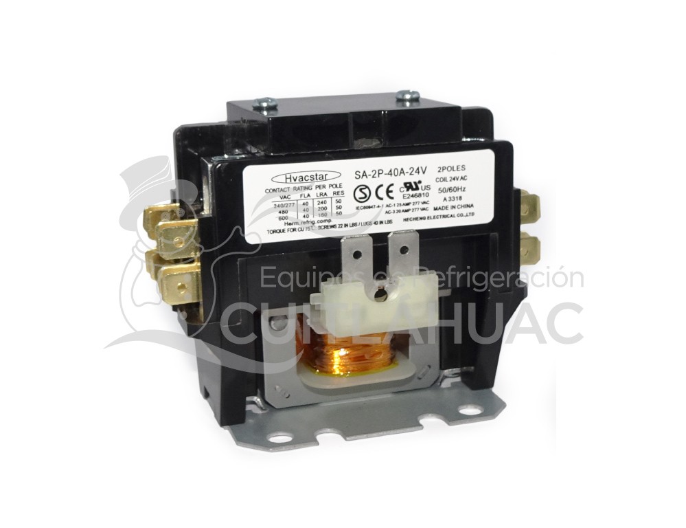 2206A CONTACTOR 40AMP 2POLOS 24V HVACSTAR